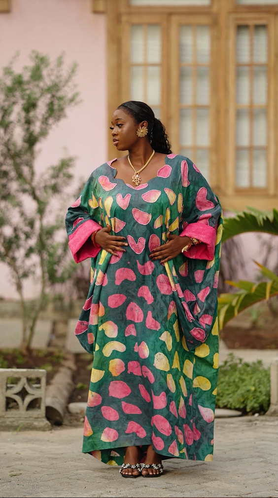 Ivie Adire Kaftan